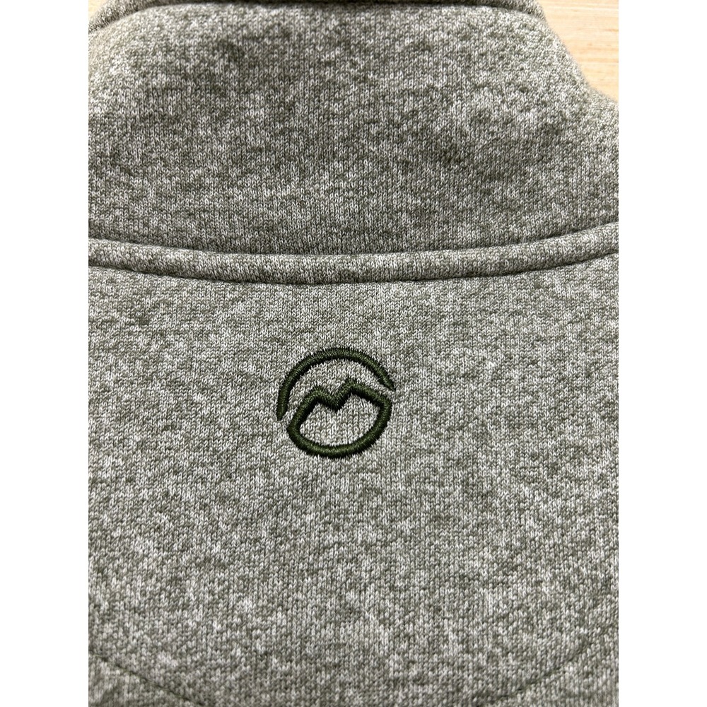 Magellan Outdoors Mens 2XL Relaxed Fit Quarter Zip Fleece Pullover Heather Grey - Picture 6 of 9